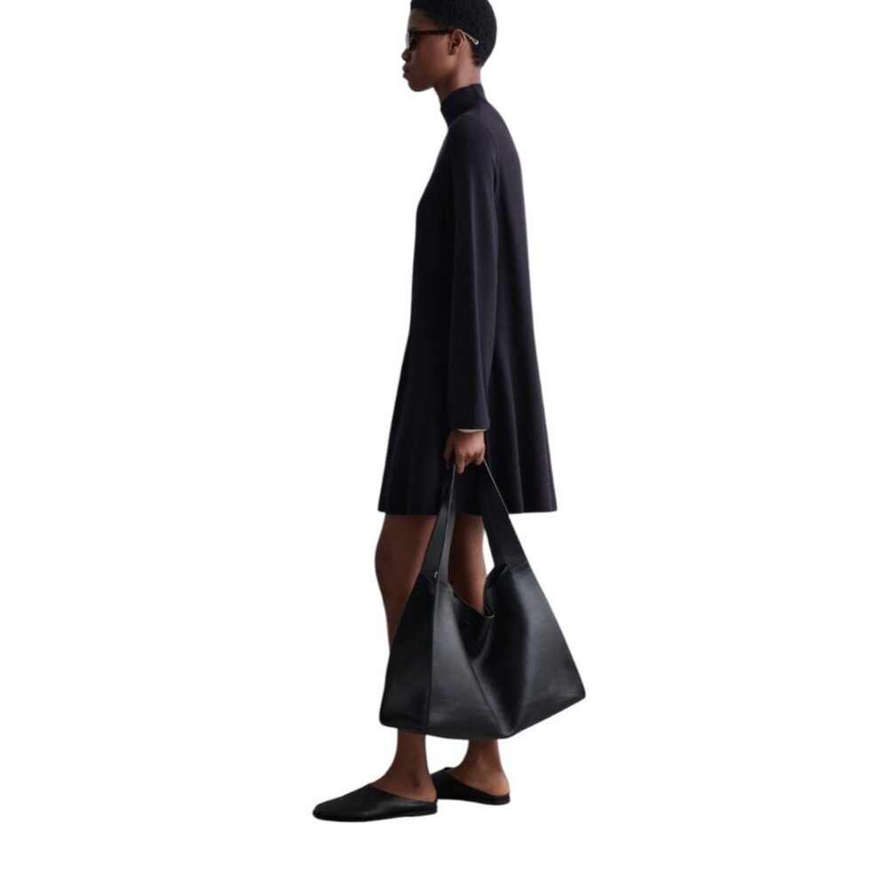 NWT ($150) - COS Wool Dress - Navy - Women's Size Large - Picture 4 of 7